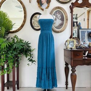 Elegant Blue Maxi Dress